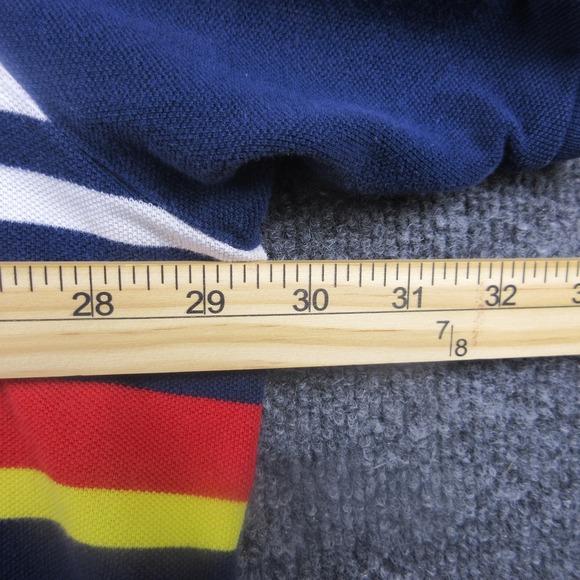 Polo Ralph Lauren Polo Shirt Mens 4XB Blue Stripe Pony Logo Big Casual - Picture 6 of 8